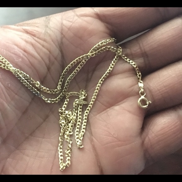 Yellow Gold 2mm Cuban Chain 